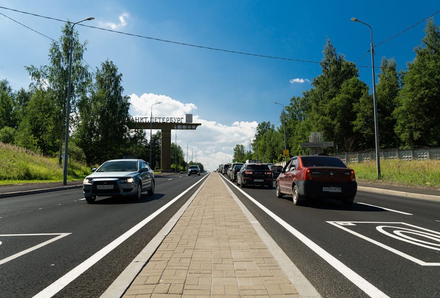 В Санкт-Петербурге завершен ремонт участка Рябовского шоссе